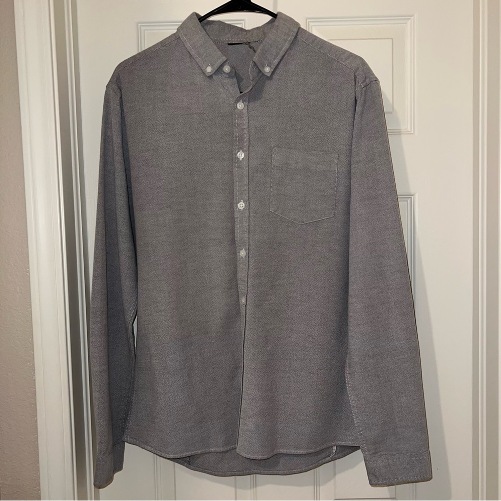 gray ASOS button-down